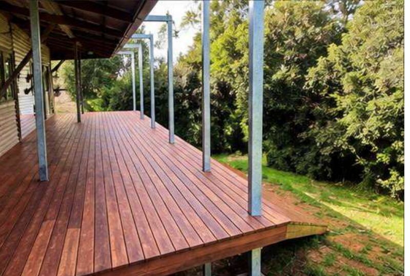 New hardwood deck at Piesse Brook residence